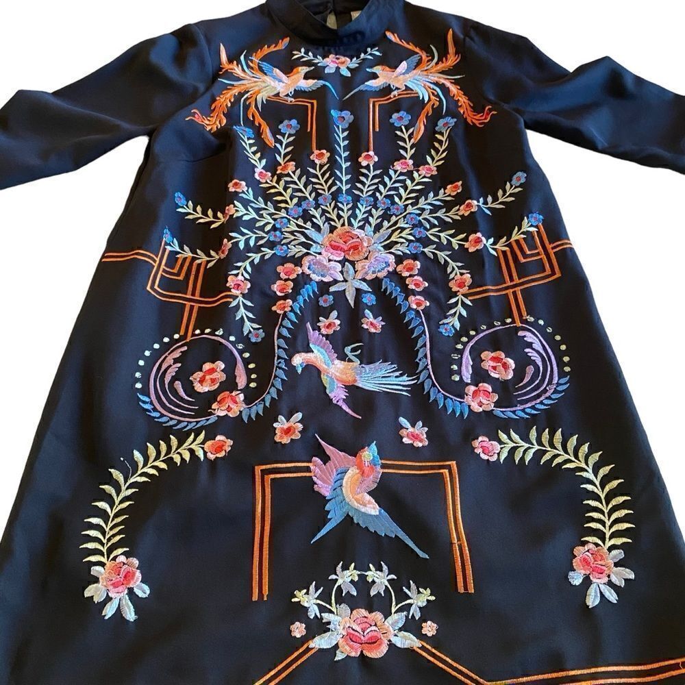 EUC ASOS Design Embroidered Mini Dress - Picture 2 of 8